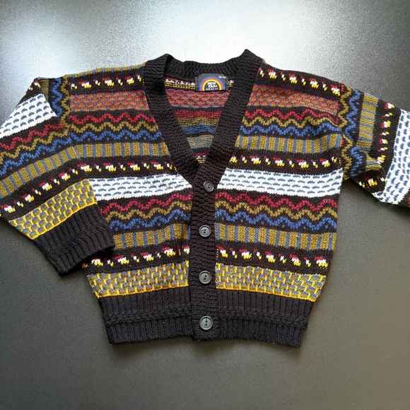 Vintage new era knit sweater kids 12/14 retro‎ fits XS 
Button front coogi style - Picture 1 of 5